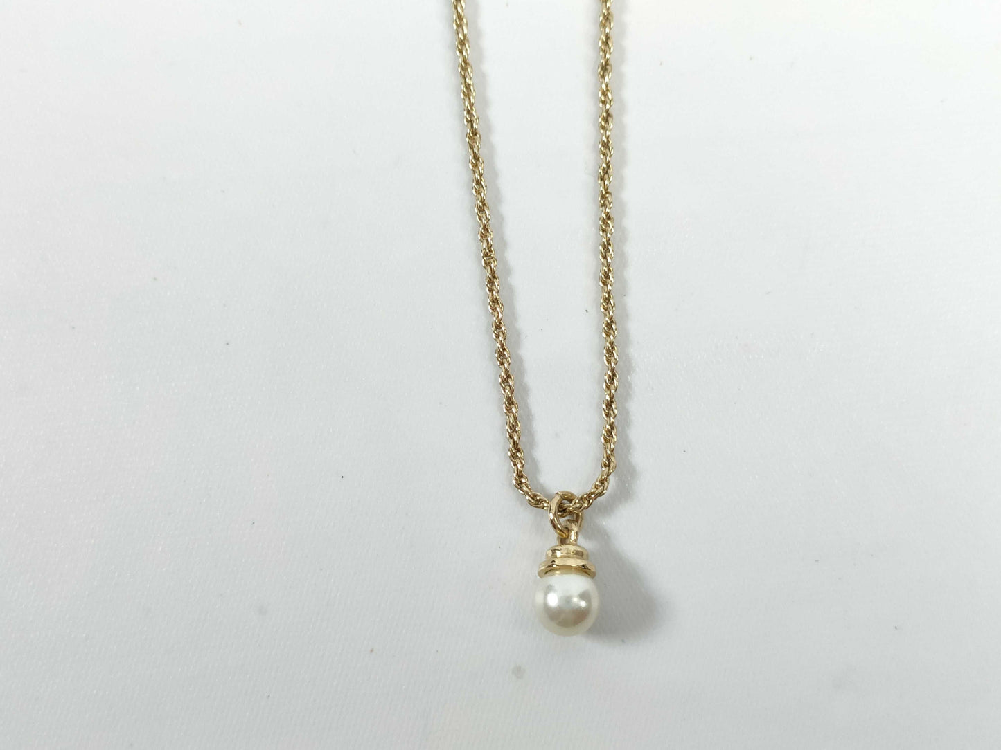 Dior Gold Pearl Necklace