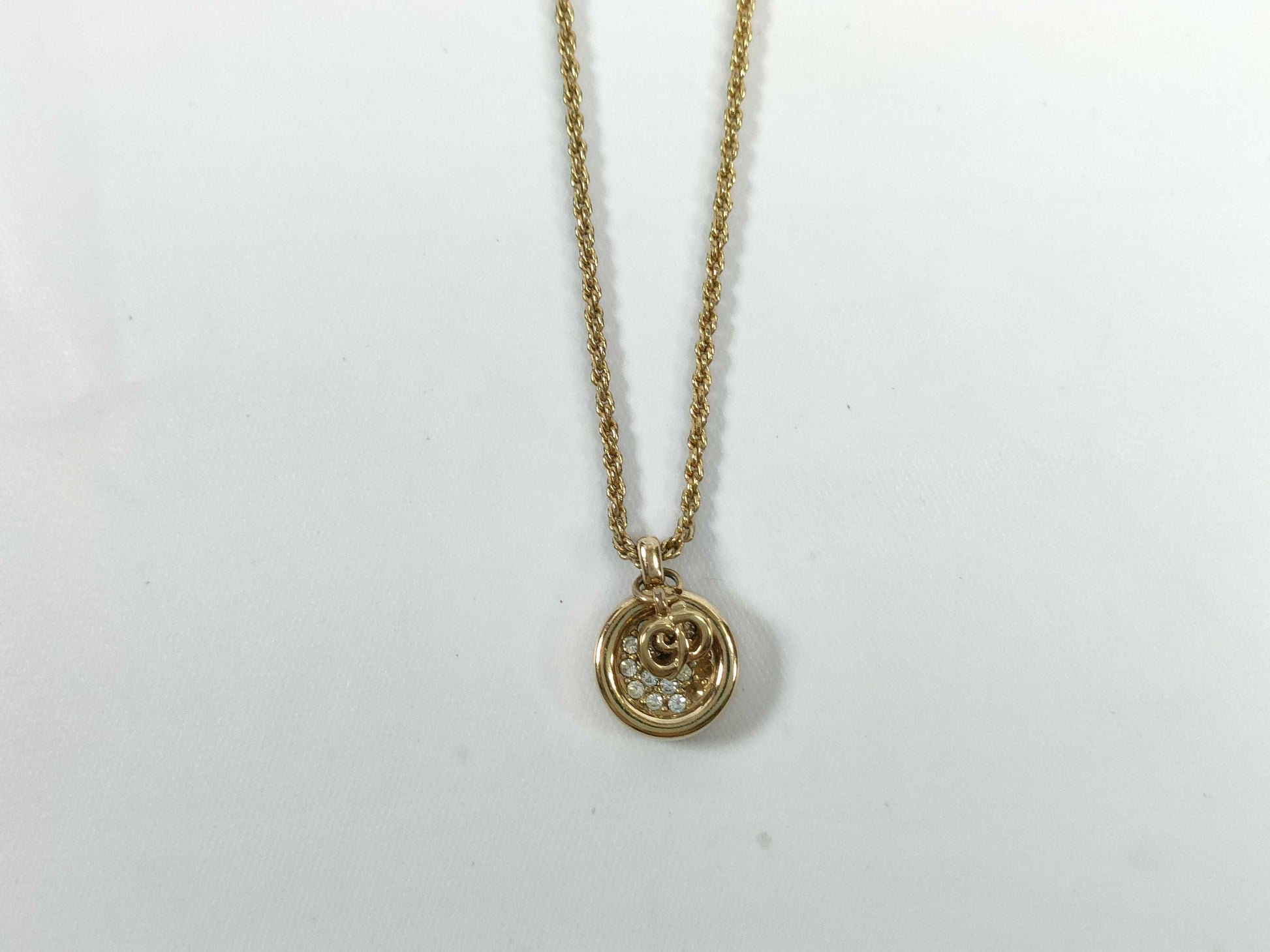 Dior Gold Stone Necklace