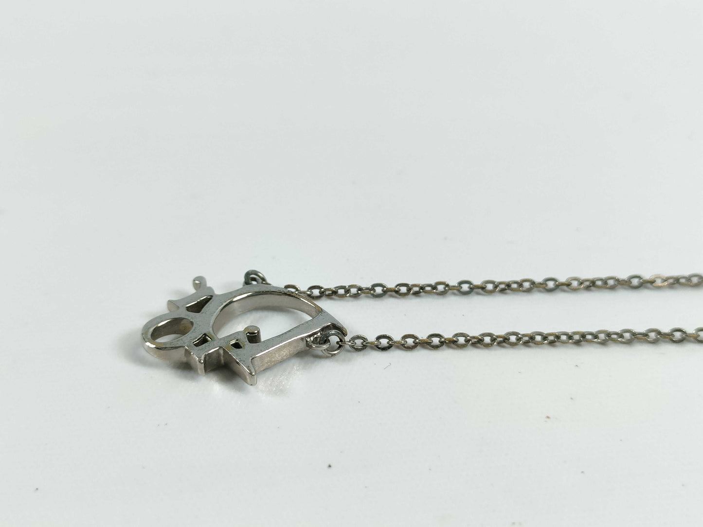Dior Silver Logo Necklace