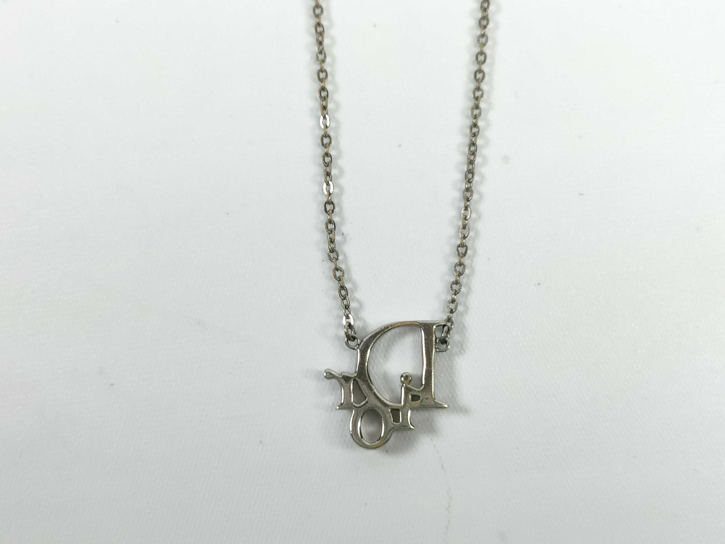 Dior Silver Logo Necklace