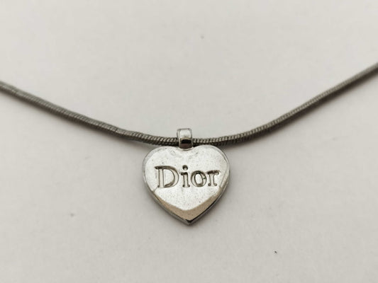 Christian Dior Dior Silver Heart Necklace