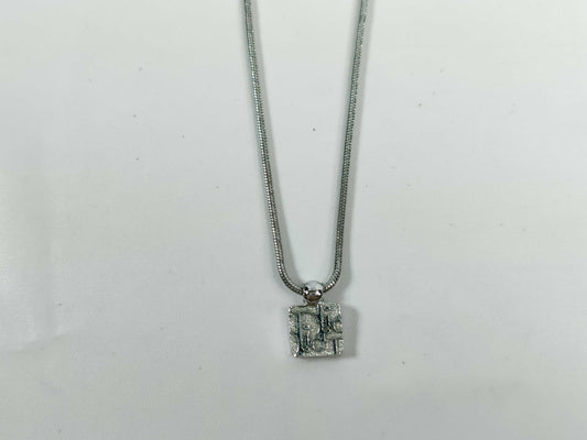 Dior Silver Logo Necklace