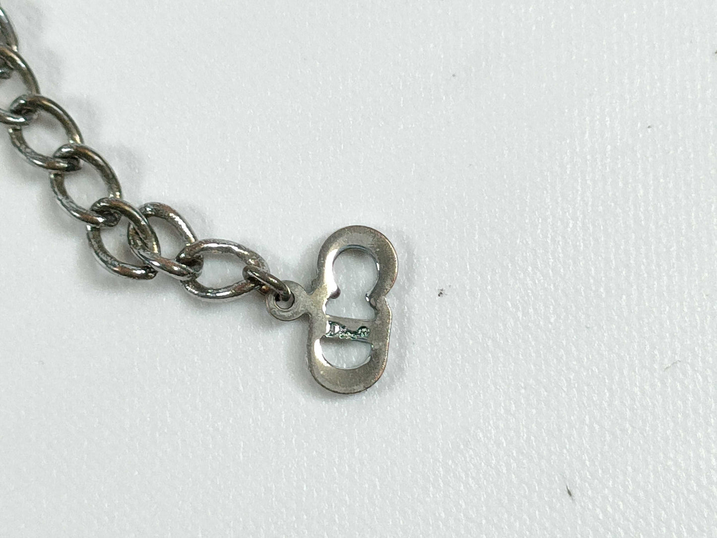 Dior Silver Logo Necklace