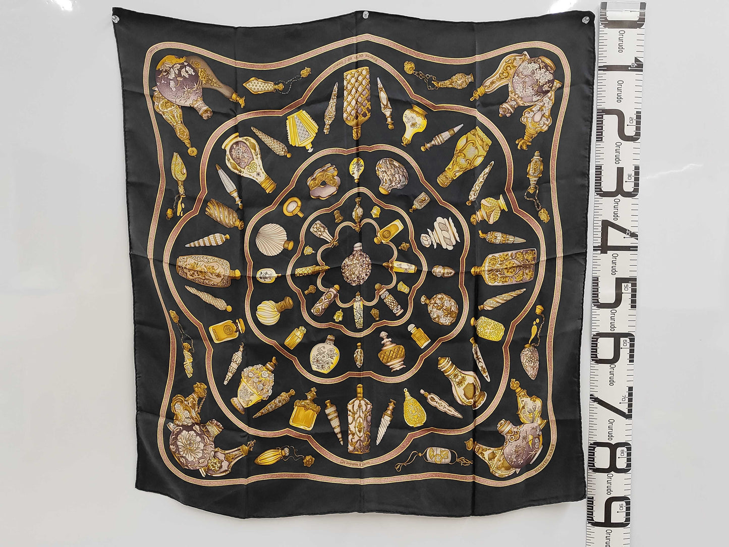 HERMES Carré 90 Perfume Bottle Scarf