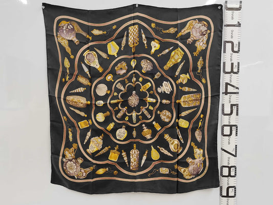 HERMES Carré 90 Perfume Bottle Scarf