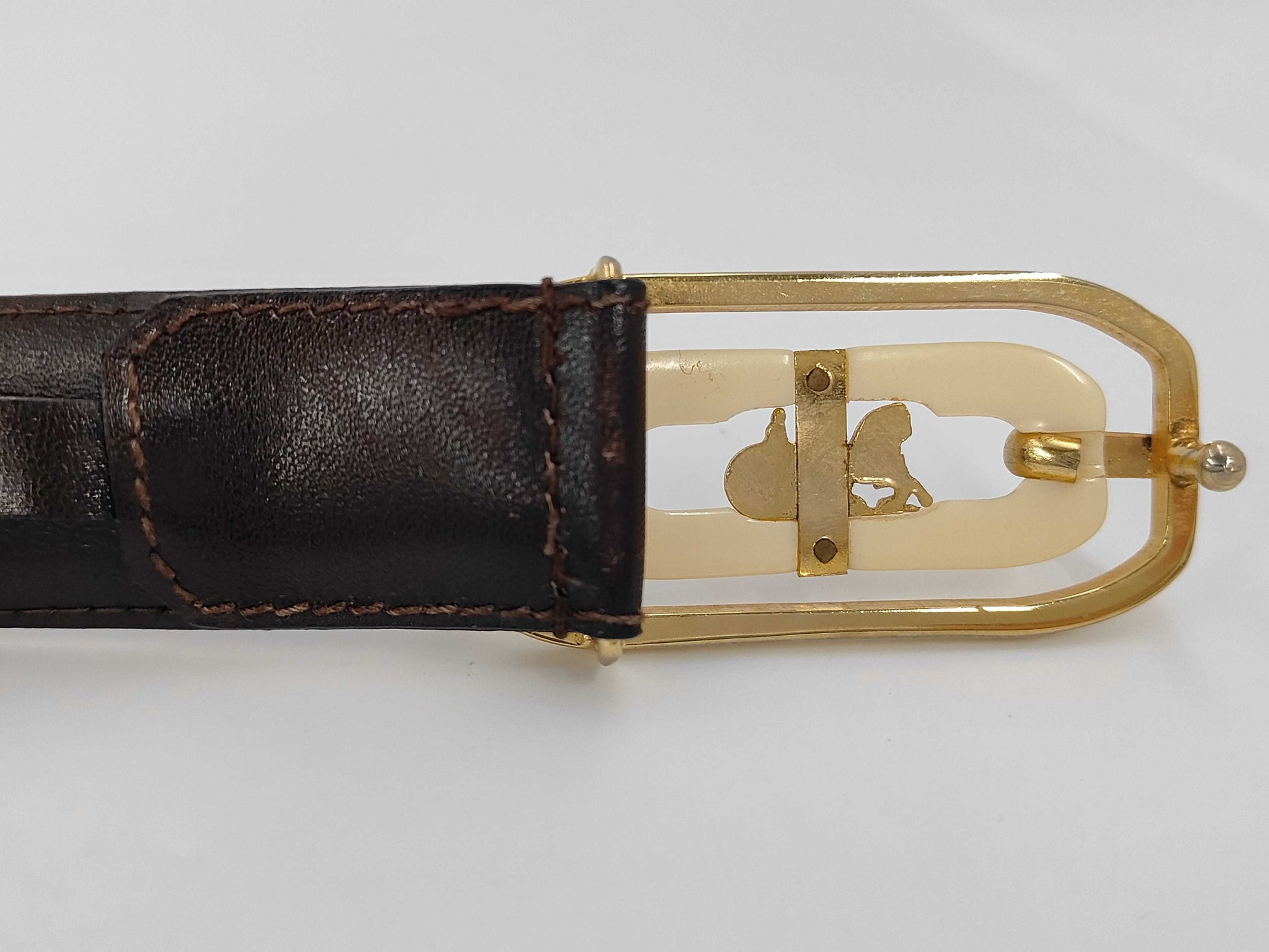 CELINE Horse Carriage Buckle Belt