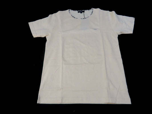 BURBERRY logo embroidered short sleeve T-shirt top