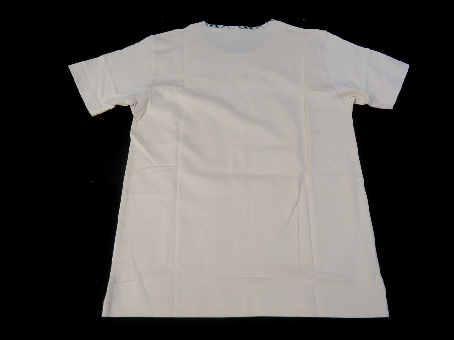 BURBERRY logo embroidered short sleeve T-shirt top