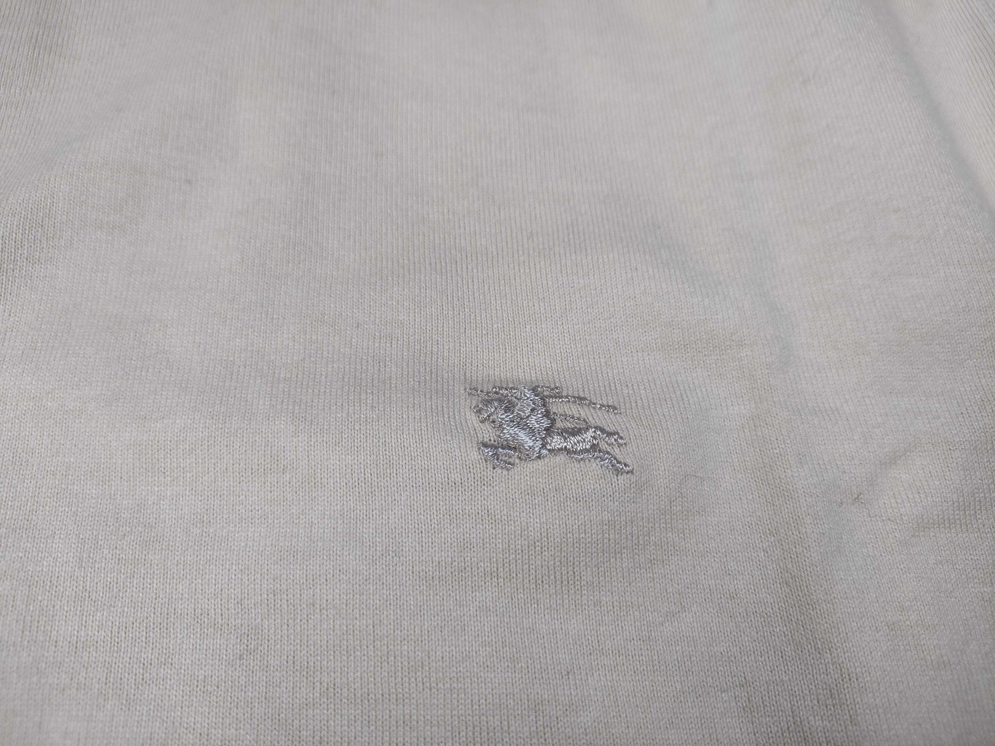 BURBERRY logo embroidered short sleeve T-shirt top