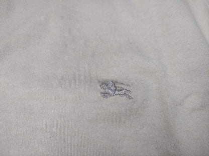 BURBERRY logo embroidered short sleeve T-shirt top