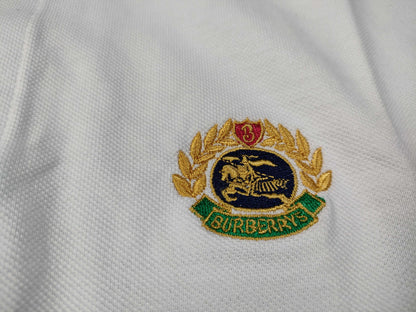 Burberrys Burberry logo patch short sleeve polo shirt top