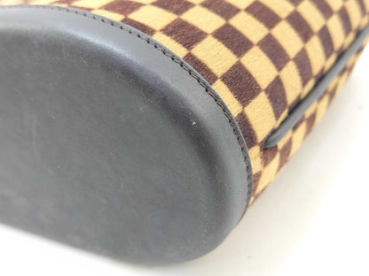 LOUIS VUITTON Damier Sauvage Impala Handbag Brown Porcelain Leather Handbag