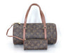 LOUIS VUITTON Monogram Papillon 30 Old Style Handbag with Pouch
