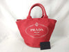 PRADA Prada Canapa 2-way shoulder bag, red, handbag