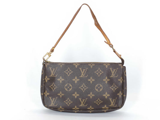 LOUIS VUITTON Monogram Pochette Accessoires *Zipper pull broken pouch