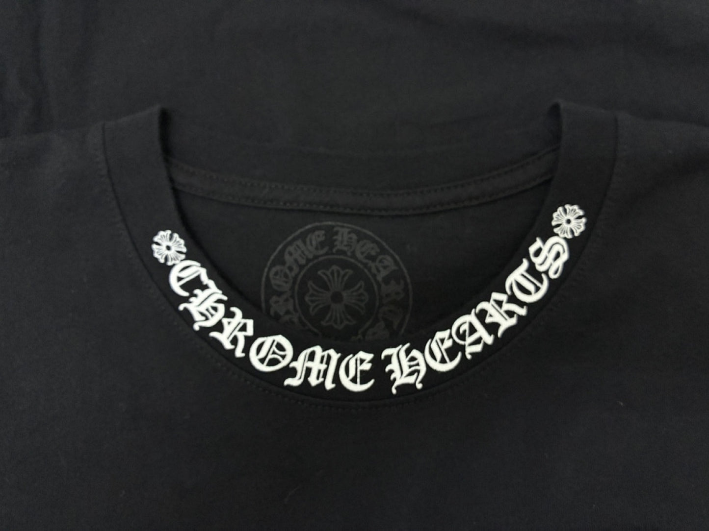 CHROME HEARTS Long T-shirt Black Tops