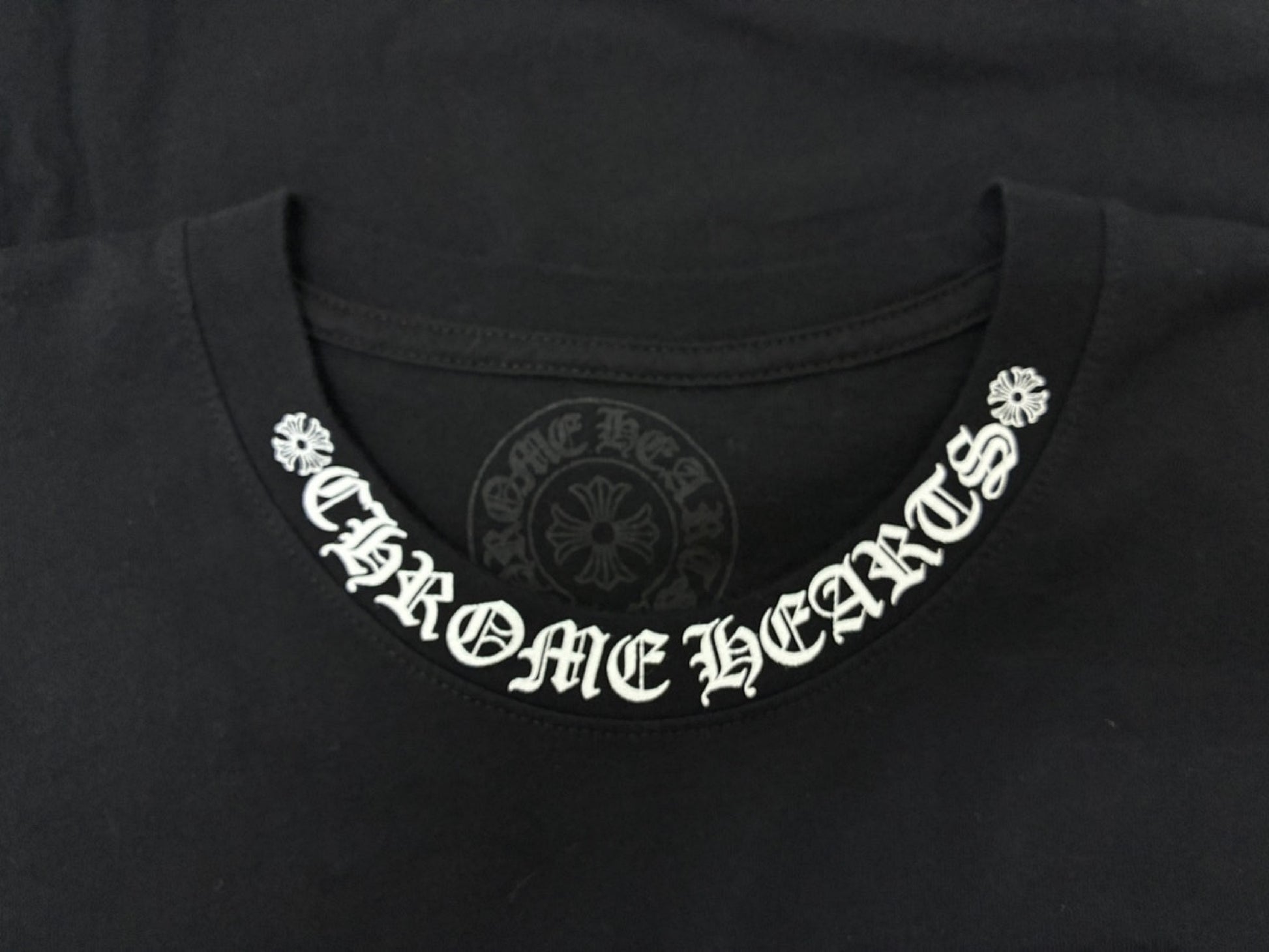 CHROME HEARTS Long T-shirt Black Tops