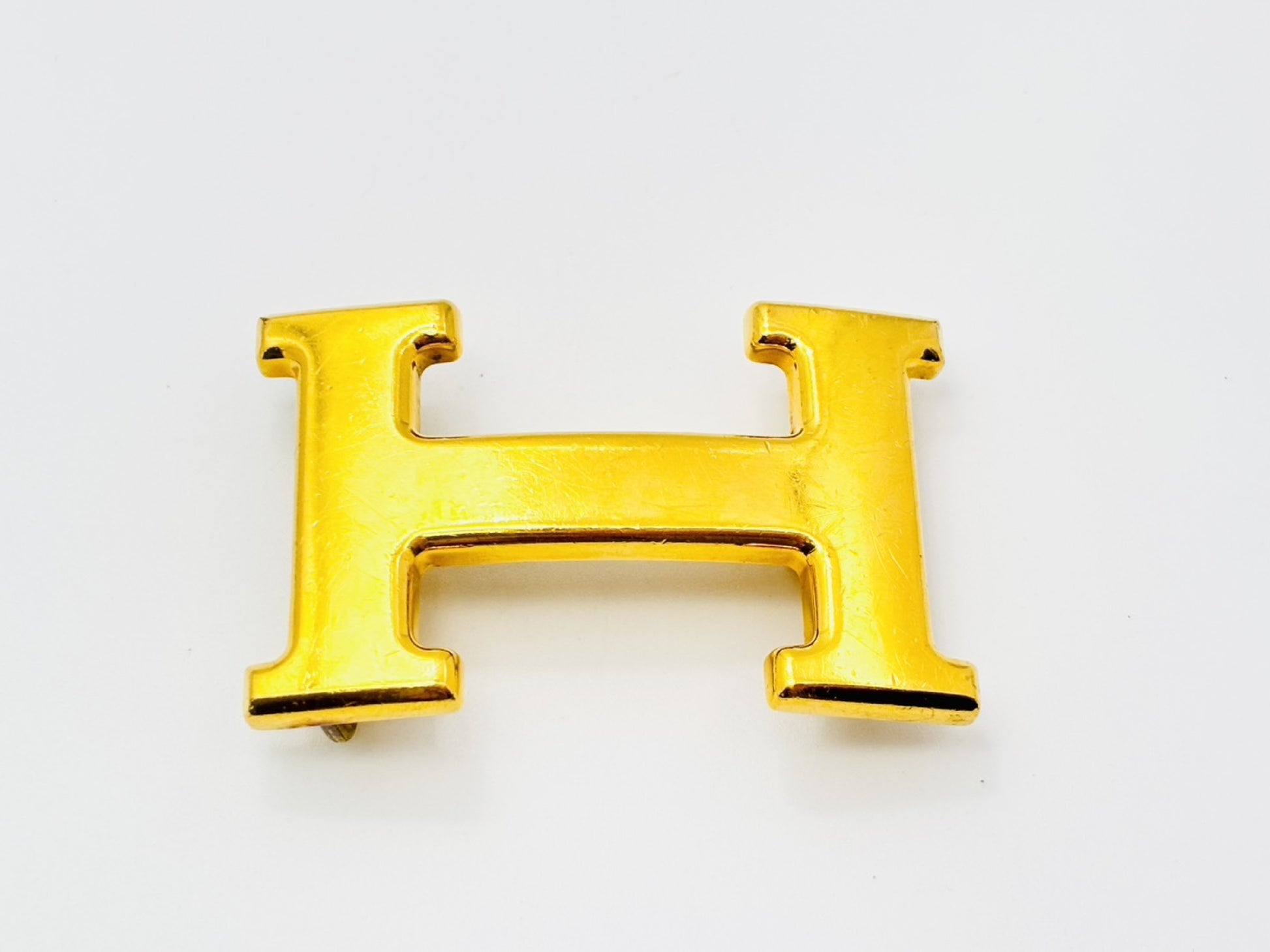 HERMES Constance H Belt with H Buckle, Gold, Other Accessories