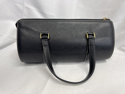 BURBERRY Burberry Leather Nova Check Gold Hardware Cylindrical Handbag