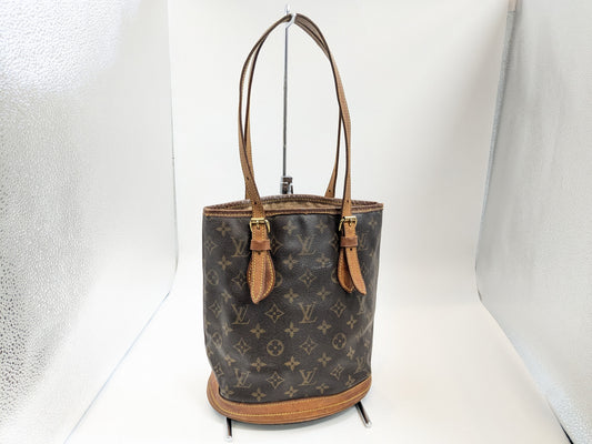 LOUIS VUITTON M42238 Monogram Bucket PM Tote Bag AR0999