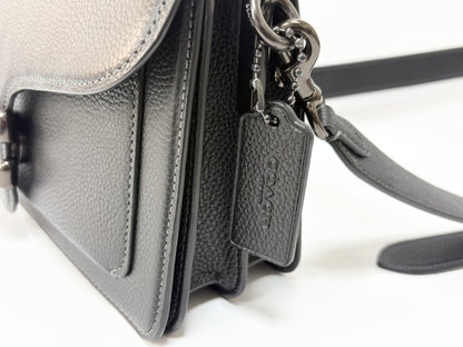 COACH Tabby 26 B2322-CH857 Shoulder Bag in Black Grab-Tanned Leather