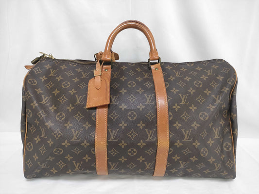 LOUIS VUITTON Monogram Keepall 50 VI874 Boston Bag