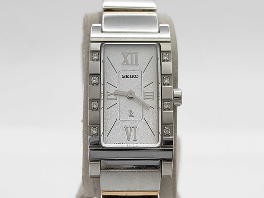 SEIKO Lucia 1F20-0BA0 420311 Quartz Diamond Bezel Women's Watch
