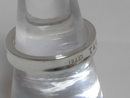 Tiffany & Co. 1837 Narrow Slim 925 Silver Ring