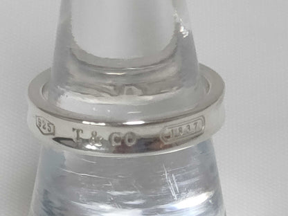 Tiffany & Co. 1837 Narrow Slim 925 Silver Ring