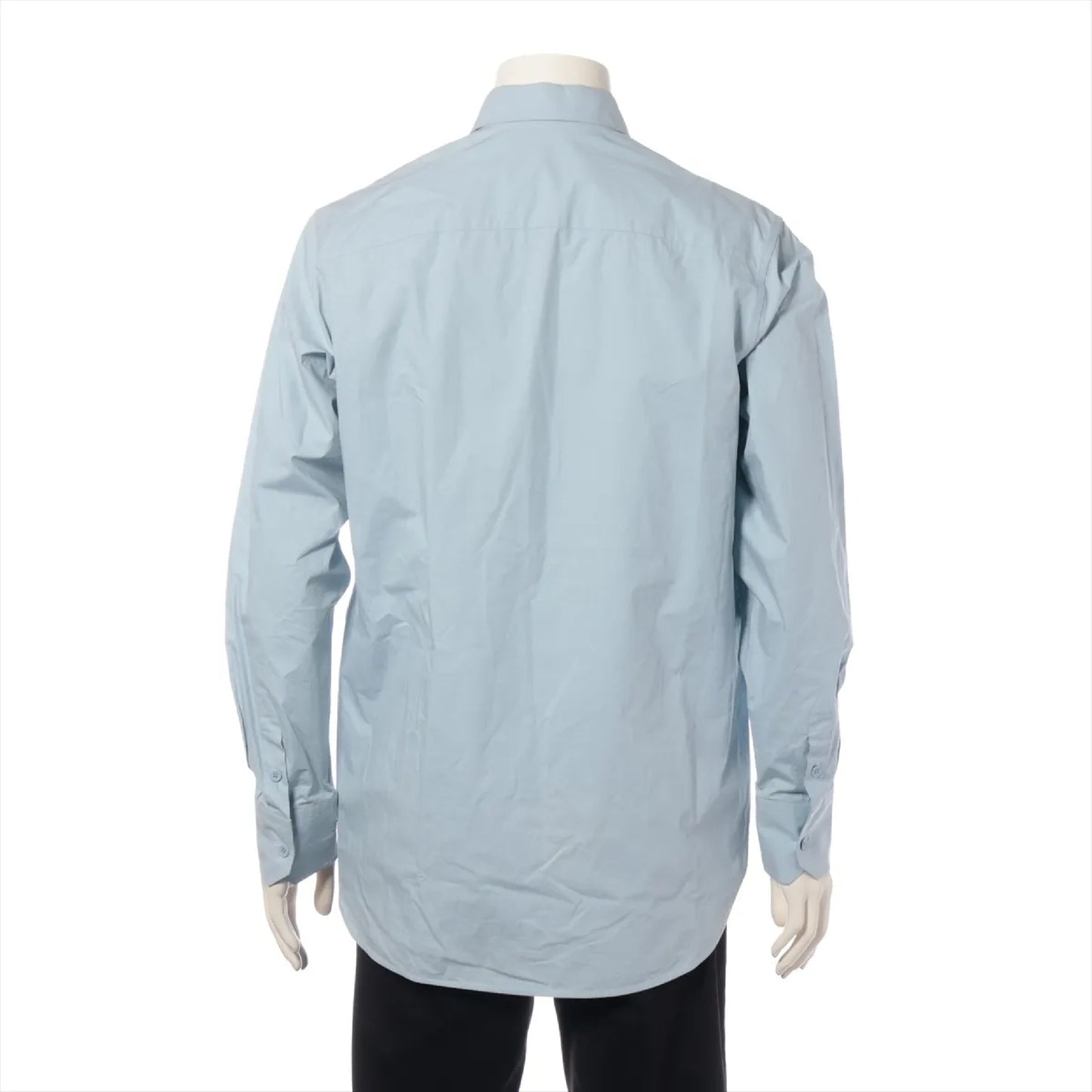 LOUIS VUITTON 20SS Brand Button Cotton Shirt, XS, Light Blue, RM201