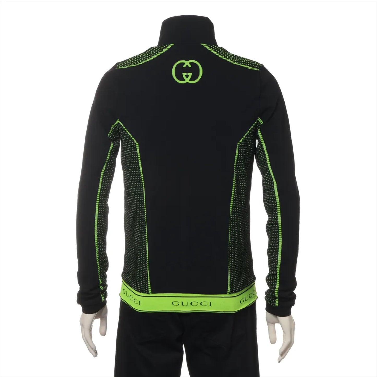 GUCCI Nylon and Polyurethane Knit Jacket, Size M, 698540