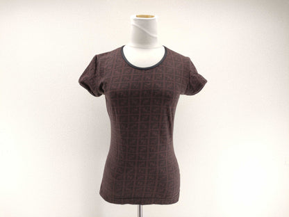 FENDI Zucca T-shirt Brown Tops