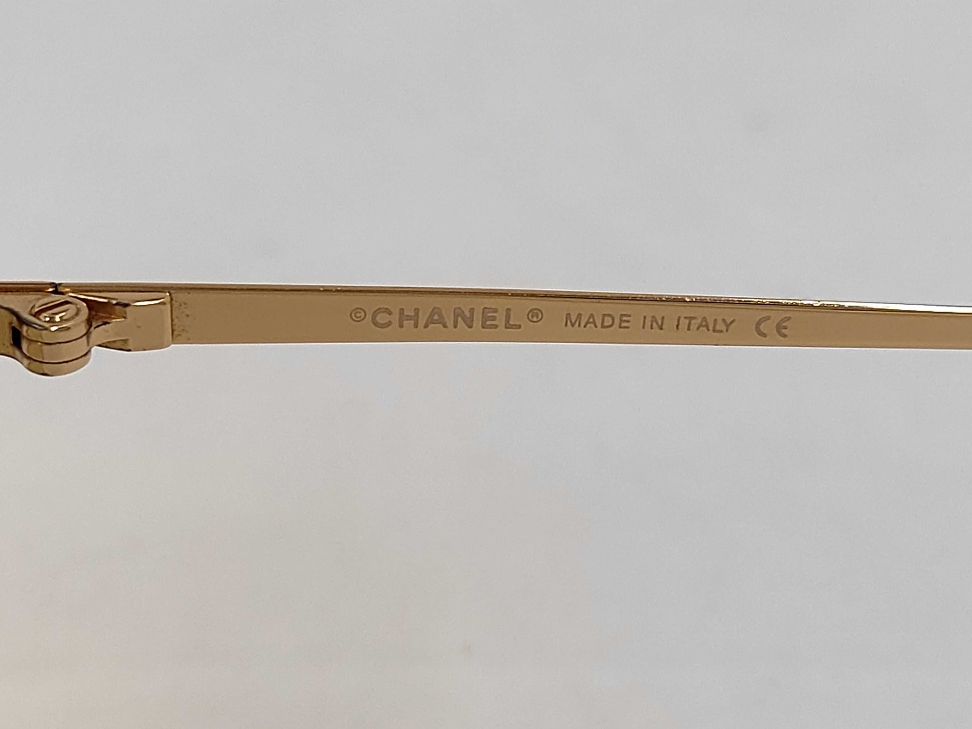  CHANEL Coco Mark Sunglasses with Rhinestones, Orange