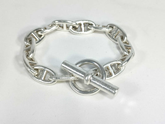 HERMES Chaine d'Ancre GM 13 links 66.6g Ag925 Bracelet Bracelet Bangle