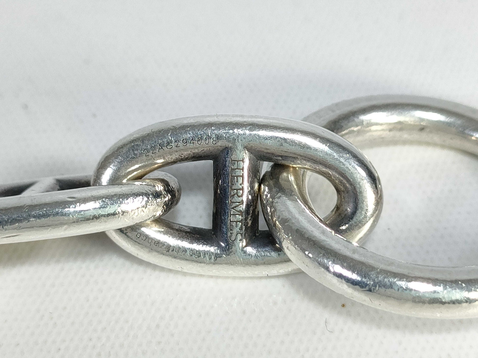 HERMES Chaine d'Ancre GM 13 links 72.2g Ag925 Bracelet Bracelet Bangle