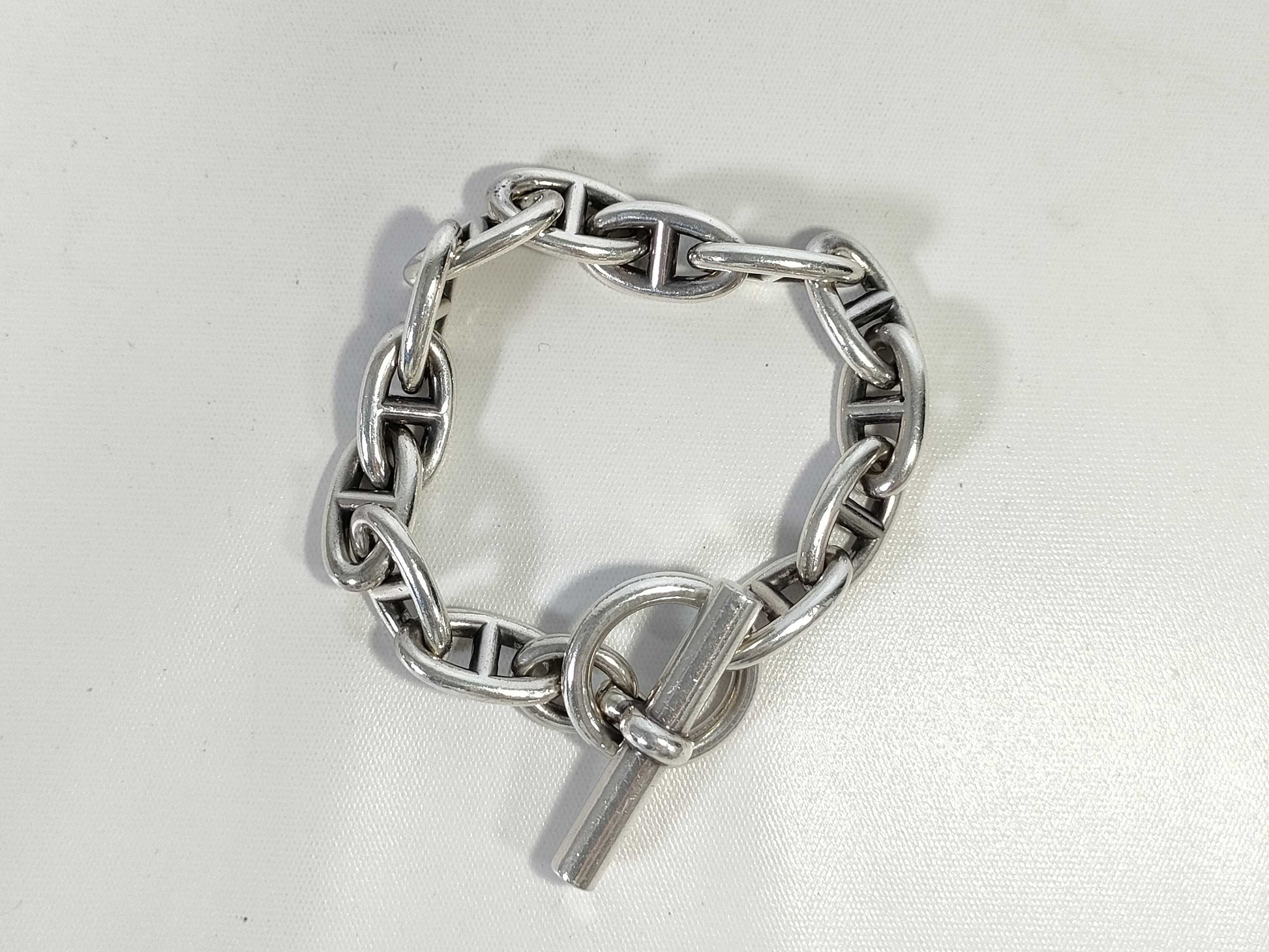 HERMES Chaine d'Ancre GM 13 links 72.2g Ag925 Bracelet Bracelet Bangle
