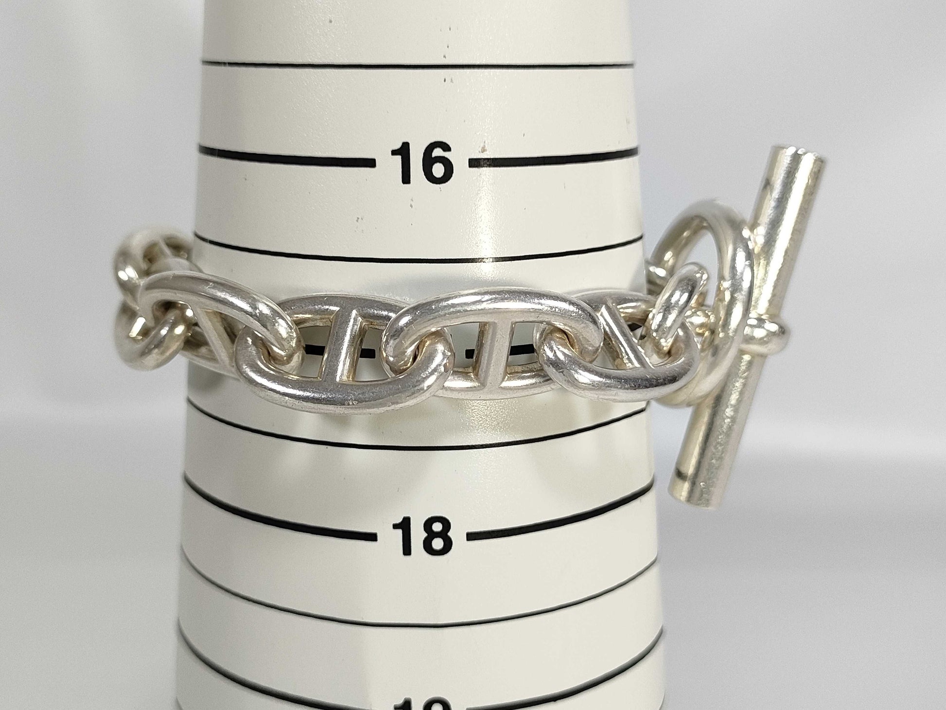 HERMES Margiela-era Chaine d'Ancre TGM 11-link, 101.4g, Stamped, Ag925 Bracelet