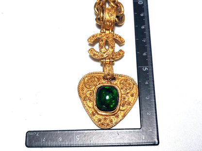 CHANEL Gripoir Coco Mark Triangle Swing 94A Necklace