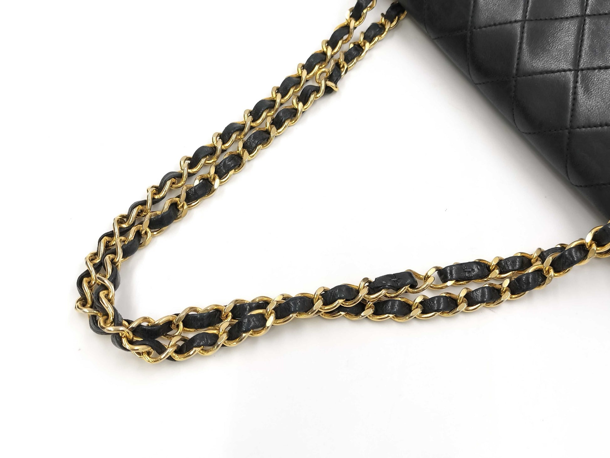 CHANEL Matelasse Chain Shoulder Bag with Sticker and Card