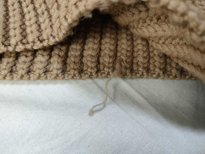 Salvatore Ferragamo knit beige wool top, size M