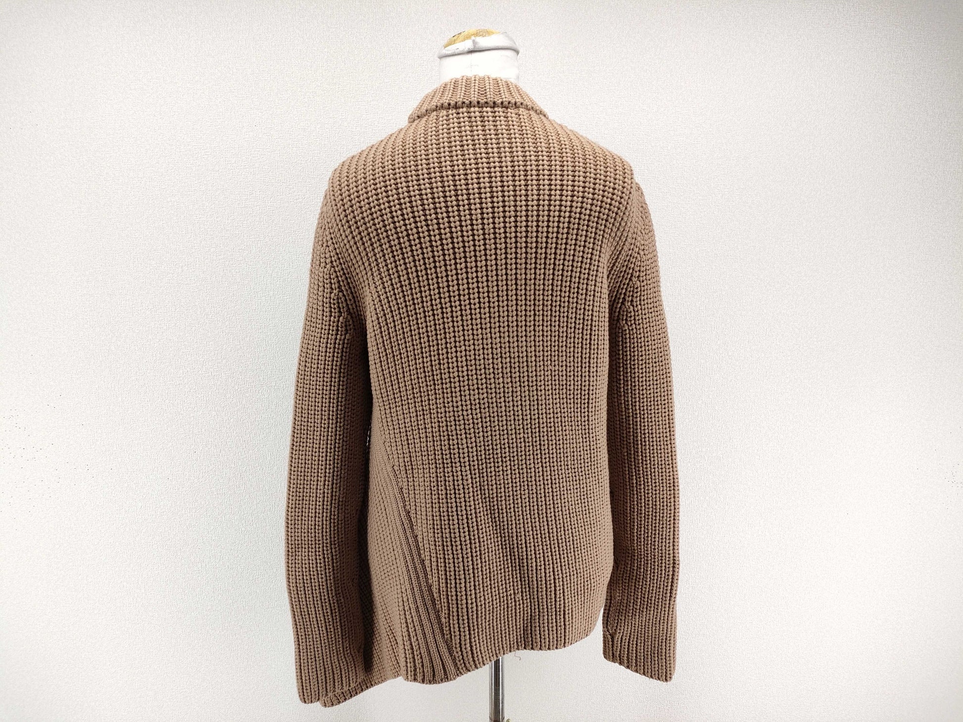 Salvatore Ferragamo knit beige wool top, size M