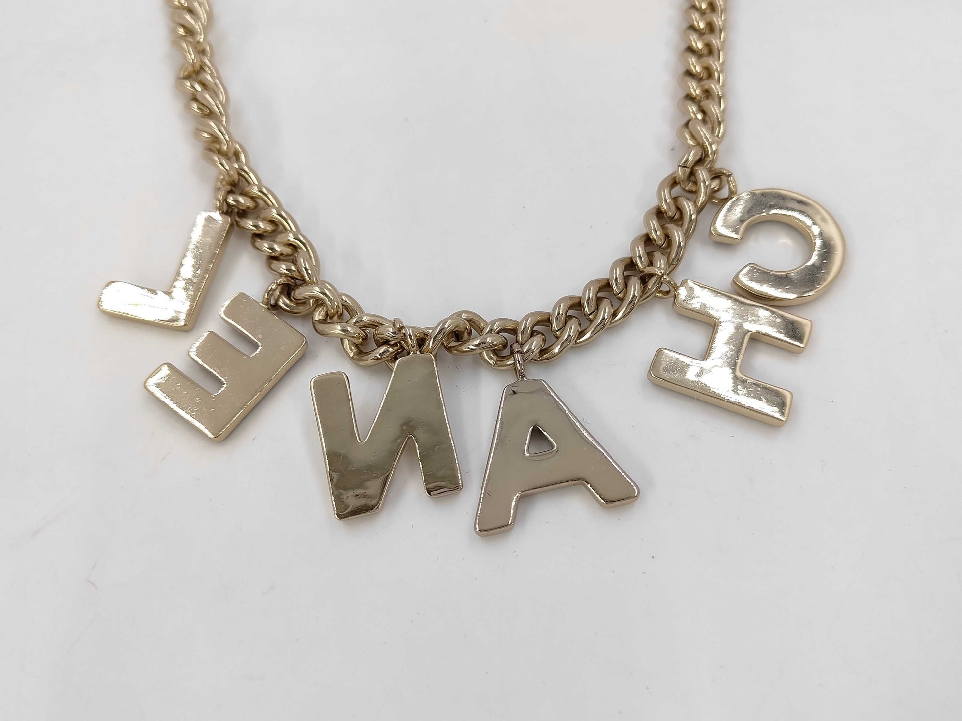 CHANEL Necklace Logo B22A Necklace