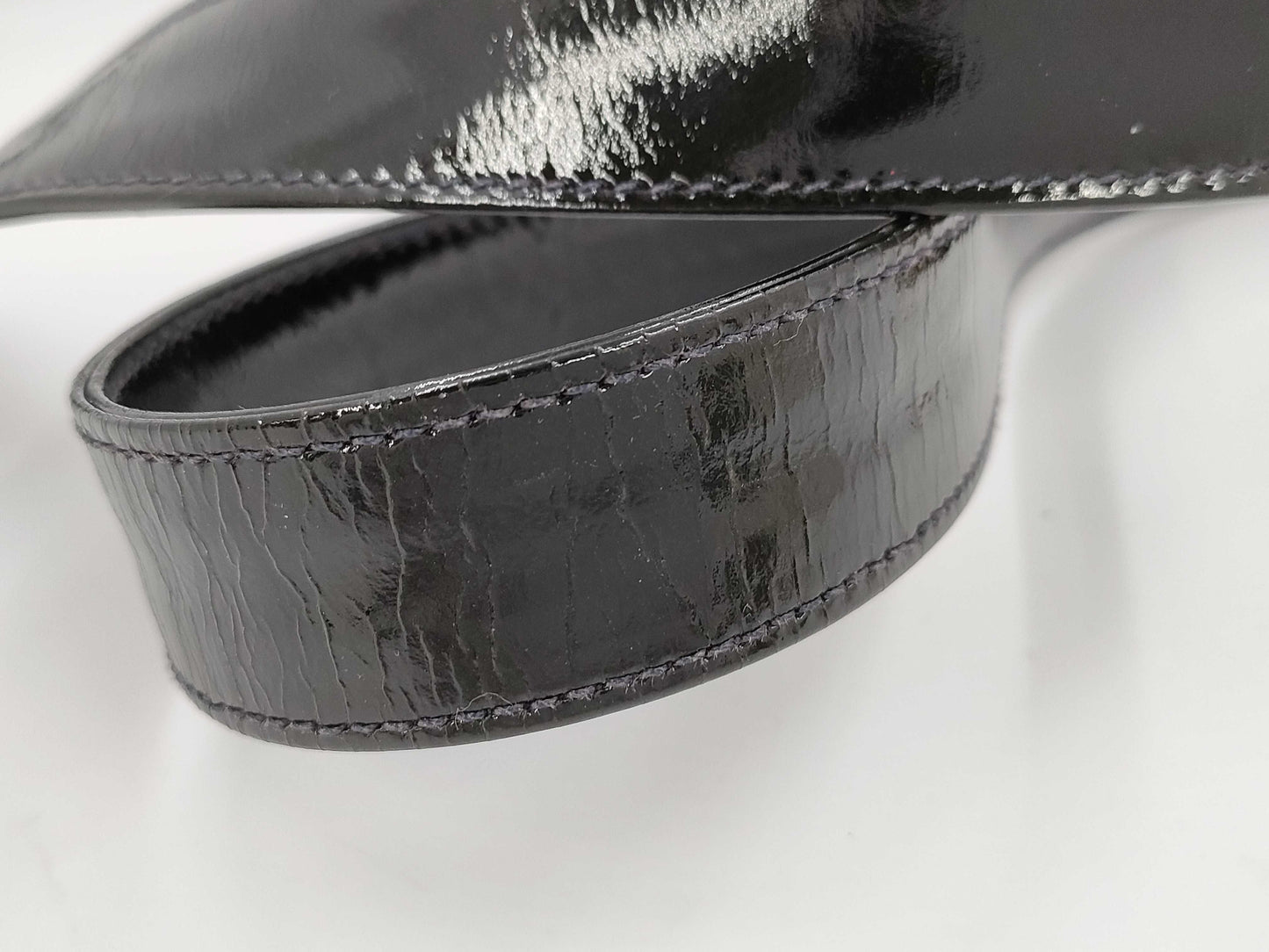 CHANEL Triple Coco Chain Shoulder Bag in Patent Leather