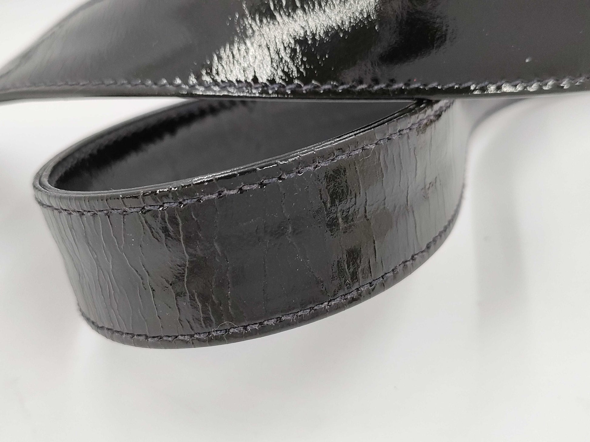 CHANEL Triple Coco Chain Shoulder Bag in Patent Leather