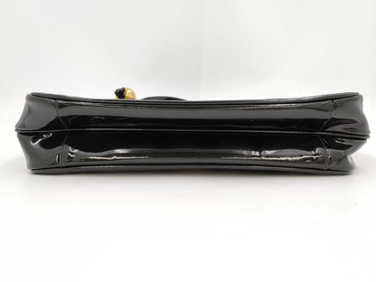 CHANEL Triple Coco Chain Shoulder Bag in Patent Leather