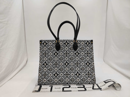 LOUIS VUITTON Monogram Jacquard M57207 On the Go GM FL3220/NFC Tote Bag