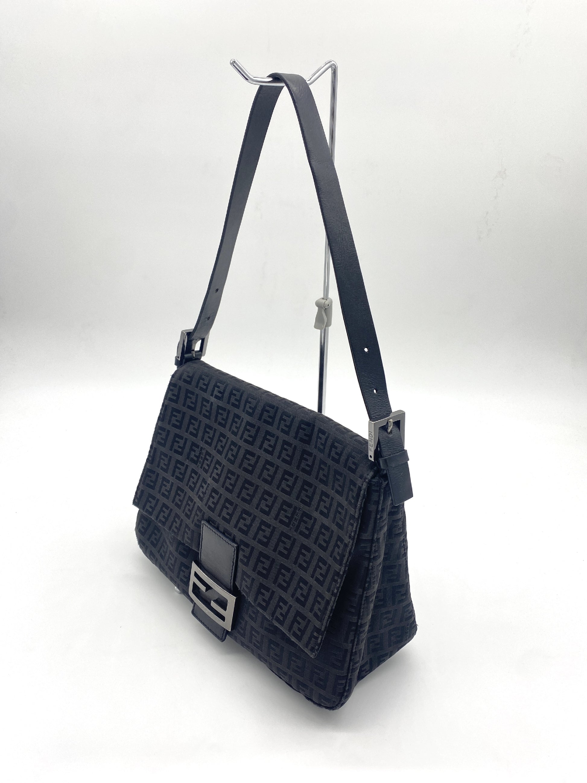 FENDI Zucchino Mamma Bucket Shoulder Bag