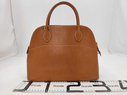 HERMES Bolide 31 Brown Handbag with GD Hardware and D Stamp