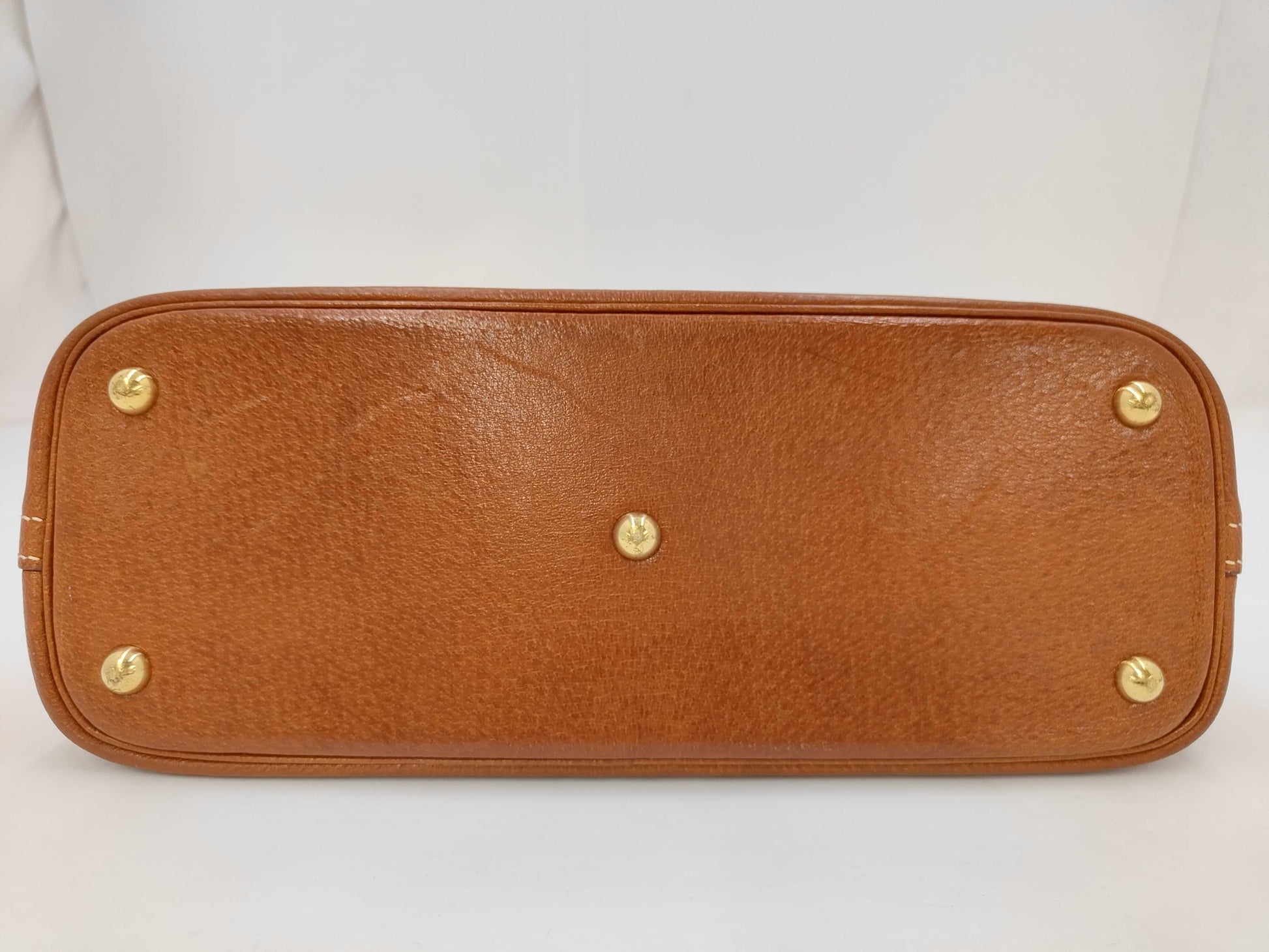 HERMES Bolide 31 Brown Handbag with GD Hardware and D Stamp