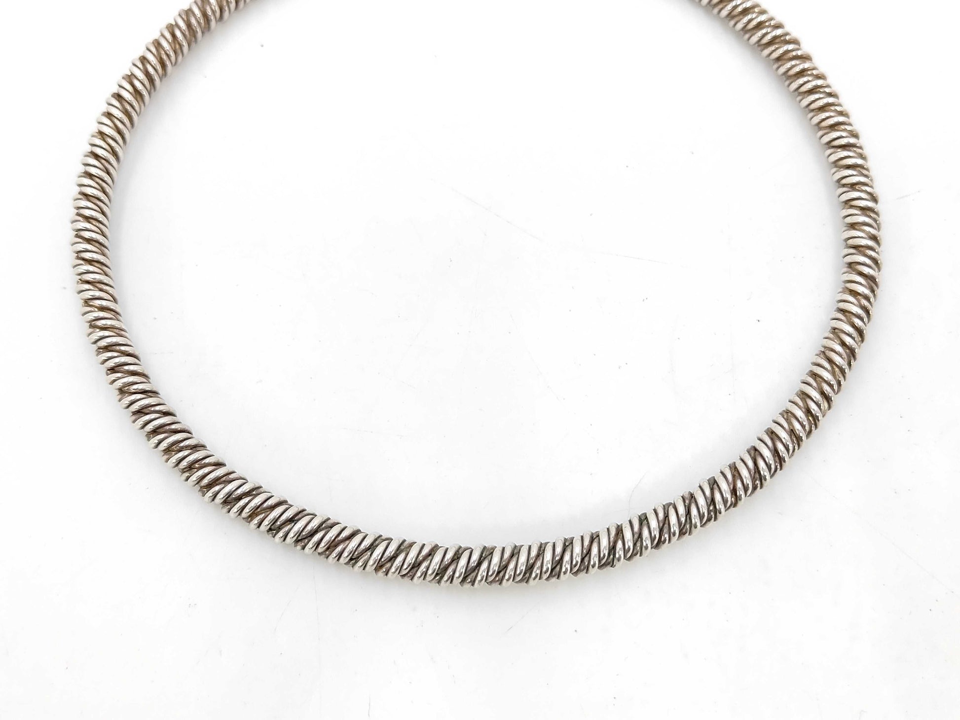 HERMES Twist Choker Necklace 925 39cm Necklace